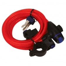 CABLE LOCK 1,8M x 12MM - RED